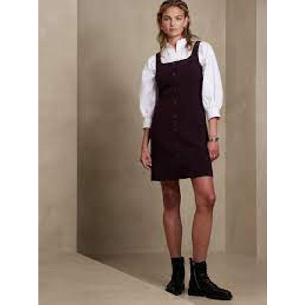 Banana Republic Factory Burgundy Midi Dress